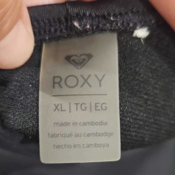 Roxy Navy Swimsuit with White Lettering - Picture 4 of 4